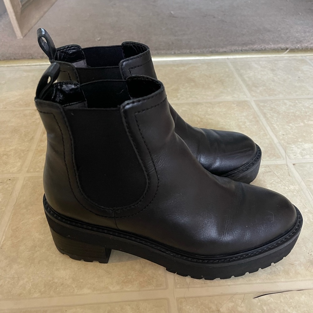 Paolo Black Leather Blundstone-like Boots Size 7.5